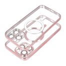 Electro Mag Apple iPhone 16 Plus MagSafe kompatibilis hátlap tok, rozéarany