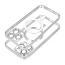 Electro Mag Apple iPhone 16 Plus MagSafe kompatibilis hátlap tok, ezüst