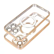   Electro Mag Apple iPhone 16 Pro Max MagSafe kompatibilis hátlap tok, arany