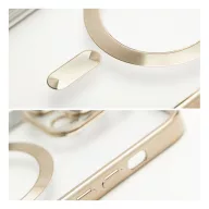   Electro Mag Apple iPhone 16 Pro Max MagSafe kompatibilis hátlap tok, arany