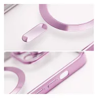   Electro Mag Apple iPhone 16 Pro Max MagSafe kompatibilis hátlap tok, rozéarany