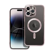   Electro Mag Apple iPhone 16 MagSafe kompatibilis hátlap tok, rozéarany