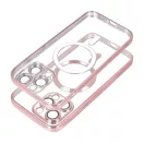 Electro Mag Apple iPhone 16 MagSafe kompatibilis hátlap tok, rozéarany