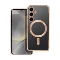   Electro Mag Samsung Galaxy S24 MagSafe kompatibilis hátlap tok, arany