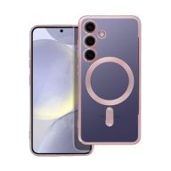   Electro Mag Samsung Galaxy S24 MagSafe kompatibilis hátlap tok, rozéarany