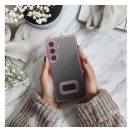 Glam Xiaomi Redmi 13C hátlap tok kameravédő peremmel, rozéarany