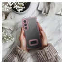 Glam Samsung Galaxy A54 5G hátlap tok kameravédő peremmel, rozéarany