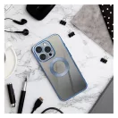 Glam Apple iPhone 15 Pro Max szilikon tok kameravédő-lencsével, kék