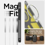   Spigen Tough Armor MagFit Apple iPhone 16 tok, MagSafe, Frost Black, fekete