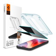   Spigen Glas.tR EZ Fit Privacy Apple iPhone 16 Pro / 17 / 17 Pro, tempered kijelzővédő fólia felhelyező kerettel (2db)