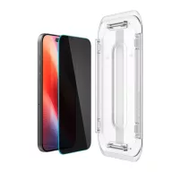   Spigen Glas.tR EZ Fit Privacy Apple iPhone 16 Pro / 17 / 17 Pro, tempered kijelzővédő fólia felhelyező kerettel (2db)