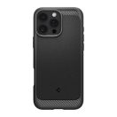 Spigen Rugged Armor MagFit Apple iPhone 16 Pro tok, Matte Black, fekete