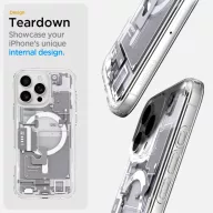   Spigen Ultra Hybrid MagFit Apple iPhone 16 Pro tok, MagSafe, Zero One, fehér