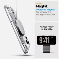   Spigen Ultra Hybrid MagFit Apple iPhone 16 Pro tok, MagSafe, Zero One, fehér
