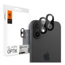 Spigen Glas.tR Optik Apple iPhone 16 Plus / iPhone 16 Tempered kameravédő fólia, fekete (2db)