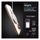 Spigen Ultra Hybrid MagFit Apple iPhone 16 Pro Max tok, MagSafe, Rose Titanium, átlátszó