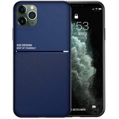   Huawei Honor 30 Pro / 30 Pro Plus, Szilikon tok, közepesen ütésálló, mágneses tartóval kompatibilis, karbon minta, Wooze Carbon, sötétkék
