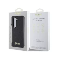   Guess PC/TPU Glitter Flakes Metal Logo Samsung Galaxy Z Fold 6 hátlap tok, fekete