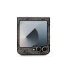 Guess 4G Metal Logo PU Samsung Galaxy Z Flip 6 / Flip 7 FE hátlap tok, barna