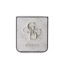 Guess 4G Metal Logo PU Samsung Galaxy Z Flip 6 / Flip 7 FE hátlap tok, rózsaszín