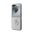 Guess 4G Metal Logo PU Samsung Galaxy Z Flip 6 / Flip 7 FE hátlap tok, rózsaszín