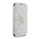 Guess 4G Metal Logo iPhone 16 Pro Max flip/oldalra nyíló tok, rózsaszín GUBKP16X4GMGPI