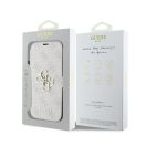 Guess 4G Metal Logo iPhone 16 Pro Max flip/oldalra nyíló tok, rózsaszín GUBKP16X4GMGPI