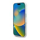 Guess IML Heart iPhone 16 plus kemény hátlap tok, átlátszó GUHCP16MHCHGSPT