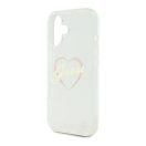 Guess IML Heart iPhone 16 plus kemény hátlap tok, átlátszó GUHCP16MHCHGSPT
