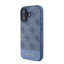Guess 4G Bottom Stripe iPhone 16 kemény hátlap tok, kék GUHCP16SG4GLBL