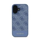 Guess 4G Bottom Stripe iPhone 16 kemény hátlap tok, kék GUHCP16SG4GLBL