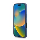 Guess 4G Bottom Stripe iPhone 16 kemény hátlap tok, kék GUHCP16SG4GLBL