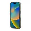 Guess IML Heart iPhone 16 kemény hátlap tok, fekete GUHCP16SHCHGSPK