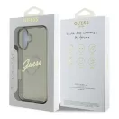 Guess IML Heart iPhone 16 kemény hátlap tok, fekete GUHCP16SHCHGSPK