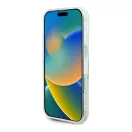 Guess IML Heart iPhone 16 kemény hátlap tok, átlátszó GUHCP16SHCHGSPT