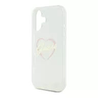   Guess IML Heart iPhone 16 kemény hátlap tok, átlátszó GUHCP16SHCHGSPT