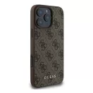 Guess 4G Classic iPhone 16 Pro Max kemény hátlap tok, barna GUHCP16XG4GFBR