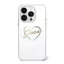 Guess IML Heart iPhone 16 Pro Max kemény hátlap tok, átlátszó GUHCP16XHCHGSPT
