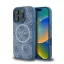 Guess 4G Ring Classic iPhone 16 Pro MagSafe kemény hátlap tok, kék GUHMP16LG4GFRB