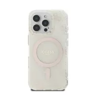   Guess IML 4G Background iPhone 16 Pro MagSafe kemény hátlap tok, fehér GUHMP16LH4DTEH