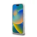 Guess IML 4G Background iPhone 16 Pro MagSafe kemény hátlap tok, fehér GUHMP16LH4DTEH