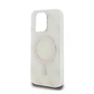   Guess IML 4G Background iPhone 16 Pro MagSafe kemény hátlap tok, fehér GUHMP16LH4DTEH