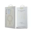 Guess IML 4G Background iPhone 16 Pro MagSafe kemény hátlap tok, fehér GUHMP16LH4DTEH