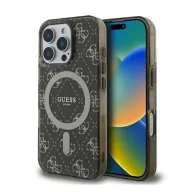   Guess IML 4G Background iPhone 16 Pro MagSafe kemény hátlap tok, barna GUHMP16LH4DTEW