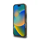 Guess IML 4G Background iPhone 16 Pro MagSafe kemény hátlap tok, barna GUHMP16LH4DTEW