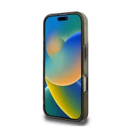   Guess IML 4G Background iPhone 16 Pro MagSafe kemény hátlap tok, barna GUHMP16LH4DTEW