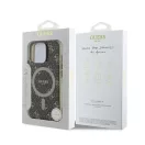 Guess IML 4G Background iPhone 16 Pro MagSafe kemény hátlap tok, barna GUHMP16LH4DTEW