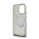 Guess IML Flowers Wreath iPhone 16 Pro MagSafe kemény hátlap tok, fekete GUHMP16LHFWFCK