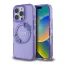 Guess IML Flowers Wreath iPhone 16 Pro MagSafe kemény hátlap tok, lila GUHMP16LHFWFCU