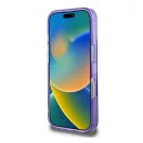 Guess IML Flowers Wreath iPhone 16 Pro MagSafe kemény hátlap tok, lila GUHMP16LHFWFCU